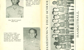 Jamestown High School basketball team. 1967.