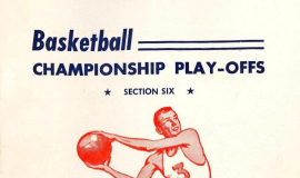 Section 6 High School Basketball Play-offs program. March 21, 1953.