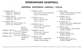 Queen City Invitational Tournament program. December 29, 1955.