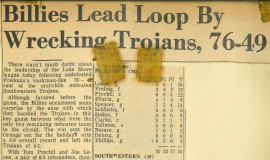 Billies Lead Loop By Wrecking Trojans, 76-49.