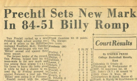 Prechtl Sets New Mark In 84-51 Billy Romp.