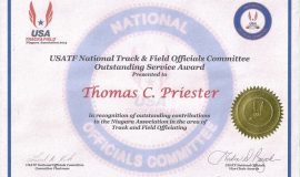 USATF Outstanding Service Award, 2009..