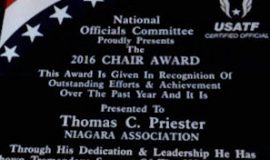 Chair Award from the USATF, 2016.