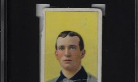 Tommy Leach. American Tobacco Company trading card front side, 1909.