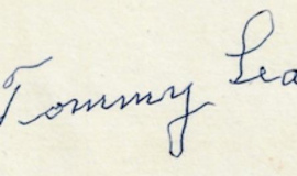 Tommy Leach autograph.