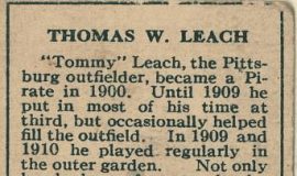 Tommy Leach, 1911.