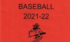 Fredonia High School Baseball record book cover.