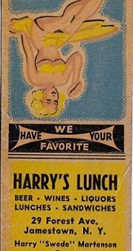 Harry's Lunch matchbook