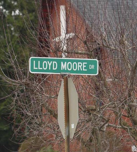Myers Street in Frewsburg has been renamed Lloyd Moore Drive.