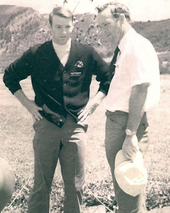 Stan Marshaus, left, is pictured with Arnold Palmer.