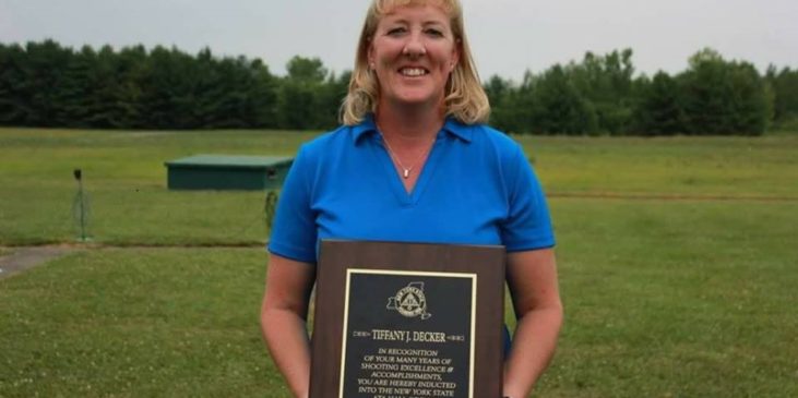 Tiffany Decker was inducted into the New York State Amateur Trapshooting Association Hall of Fame..