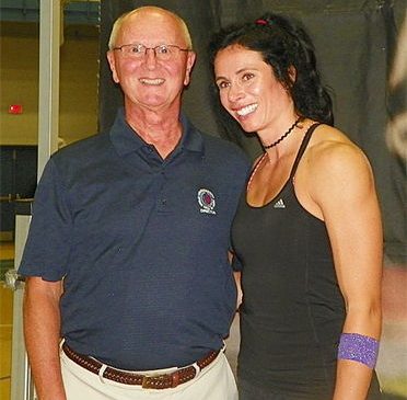 Jenn Suhr and Randy Anderson.