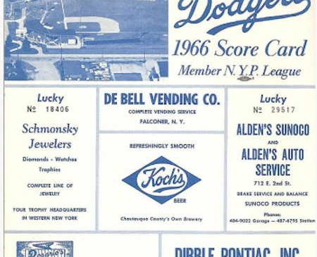 1966 Dodgers program