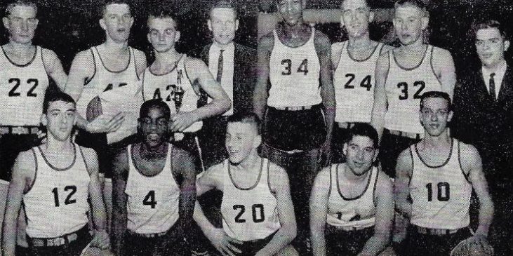 1961 Silver Creek Central School Basketball team.