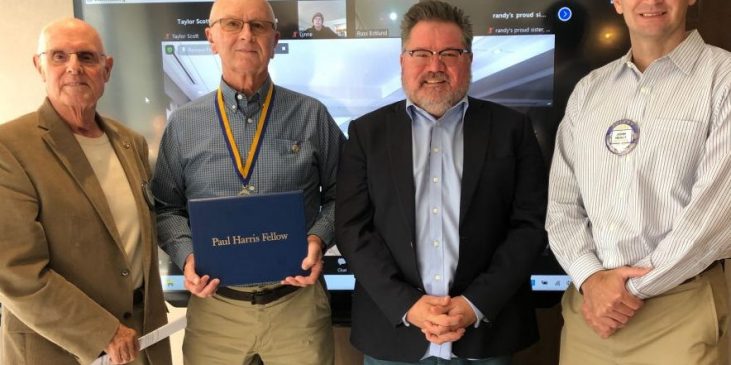 Randy Anderson and Todd Allen receive Paul Harris Fellow Award