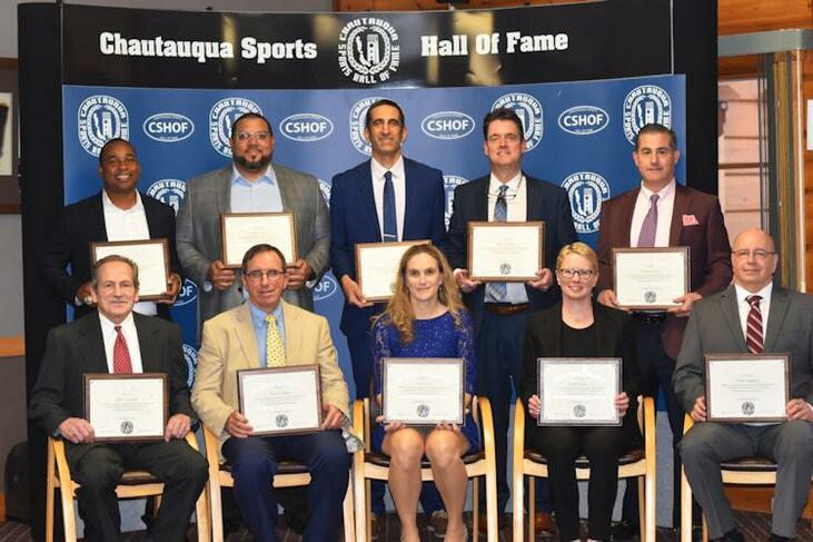 The 2023 inductees into the Chautauqua Sports Hall of Fame.