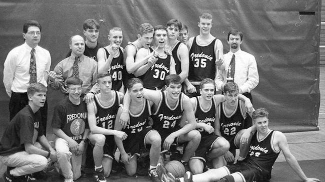 Fredonia basketball team in 1994.