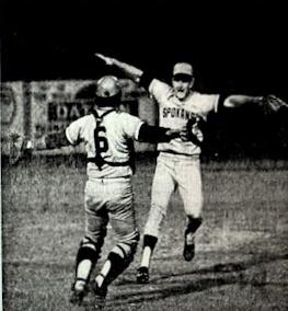 Dave Criscione and pitcher Steve Dunning.