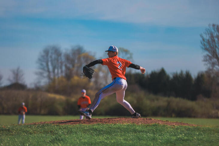 Fredonia's Ashton Putney delivers to the plate.