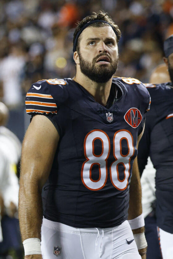 
Chicago Bears tight end and Jamestown native Stephen Carlson.