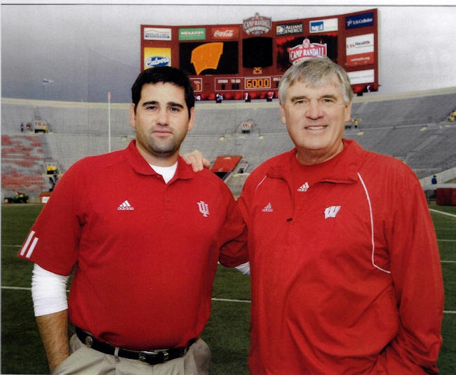 Bob Palcic, right, poses for a photo with his son, Joe.