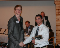 CSHOF 2011 Awards Banquet. Shane Smith - Fredonia football team and Tyler Myers. February 21, 2010. CSHOF 2011 Awards Banquet. February 21, 2010.