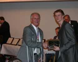 CSHOF 2011 Awards Banquet. Dennis Hinsdale - Clymer basketball team and Tyler Myers. February 21, 2010. CSHOF 2011 Awards Banquet. February 21, 2010.