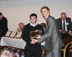 CSHOF 2011 Awards Banquet. John Mistretta - SWCS football team and Tyler Myers. February 21, 2010. CSHOF 2011 Awards Banquet. February 21, 2010.