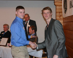CSHOF 2011 Awards Banquet. Cam Baker - Chautauqua Lake football team and Tyler Myers. February 21, 2010. CSHOF 2011 Awards Banquet. February 21, 2010.