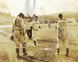 First Hone Run at Municipal Stadium, May 1941. First Hone Run at Municipal Stadium, May 1941.