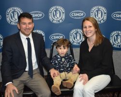 2024 inductee Carlene Sluberski is joined by her husband, Max, and son, Miles. 2024 inductee Carlene Sluberski is joined by her husband, Max, and son, Miles.