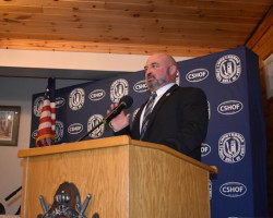 Chautauqua County executive PJ Wendell addresses the crowd. Chautauqua County executive PJ Wendell addresses the crowd.