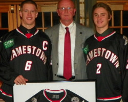 CSHOF 2012 Awards Banquet. Aaron Scheppelman, Randy Anderson and Steve Frangione. Photo courtesy Heidi Anderson. February 20, 2012. CSHOF 2012 Awards Banquet. February 20, 2012.