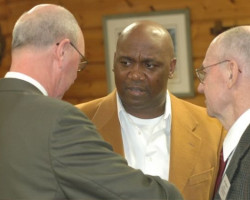 CSHOF 2010 Awards Banquet. Randy Anderson, Thurman Thomas and Art Asquith - photo courtesy of Scott Kindberg. February 15, 2010. CSHOF 2010 Awards Banquet. February 15, 2010.