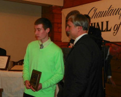 CSHOF 2013 Awards Banquet. Ben Swanson, Jamestown Rifle Club, with Bruce Baumgartner. February 18, 2013. CSHOF 2013 Awards Banquet. February 18, 2013.