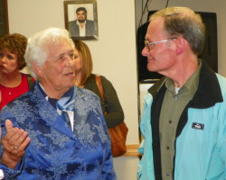 CSHOF 2012 Awards Banquet. Betty Bartkowiak with Terry Frank. Photo courtesy Heidi Anderson. February 20, 2012. CSHOF 2012 Awards Banquet. February 20, 2012.