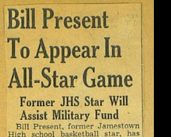 1942 newspaper article on CSHOF inductee Bill Present Bill Present 1942