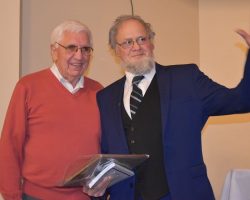 Jeff Bloomquist with Russ Diethrick - 2020 James A. Sharp Legacy Award - Outstanding Community Volunteer. Bloomquist