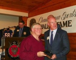 Brian Whalen with Shane Conlan. Brian Whalen