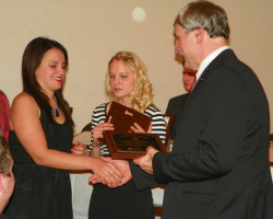 CSHOF 2013 Awards Banquet. Brittany Ihrig with Bruce Baumgartner. February 18, 2013. CSHOF 2013 Awards Banquet. February 18, 2013.