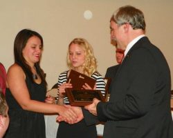 CSHOF 2013 Awards Banquet. Brittany Ihrig with Bruce Baumgartner. February 18, 2013. CSHOF 2013 Awards Banquet. February 18, 2013.