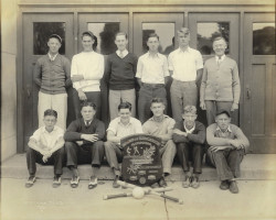 Chicago Playground Ball Champs. John Newman is far left in back row. Chicago Playground Ball Champs. John Newman is far left in back row.