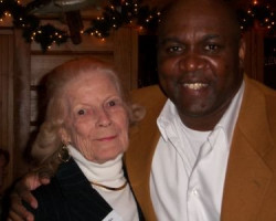 CSHOF 2010 Awards Banquet. Jacqueline Christenson with Thurman Thomas - photo courtesy of Heidi Anderson. February 15, 2010. CSHOF 2010 Awards Banquet. February 15, 2010.