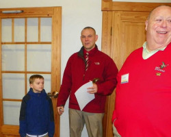 CSHOF 2013 Awards Banquet. Cole and Richie Joly with Joe DiMaio. February 18, 2013. CSHOF 2013 Awards Banquet. February 18, 2013.