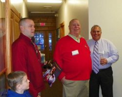 CSHOF 2013 Awards Banquet. Cole and Richie Joly with Joe DiMaio and Lou Deppas. February 18, 2013. CSHOF 2013 Awards Banquet. February 18, 2013.