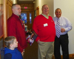 CSHOF 2013 Awards Banquet. Cole and Richie Joly with Joe DiMaio and Lou Deppas. February 18, 2013. CSHOF 2013 Awards Banquet. February 18, 2013.