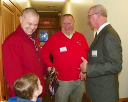 CSHOF 2013 Awards Banquet. Cole and Richie Joly with Joe DiMaio and Randy Anderson. February 18, 2013. CSHOF 2013 Awards Banquet. February 18, 2013.