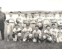 Eagles Little League team with coach John Newman, 1958. Eagles Little League team with coach John Newman, 1958.