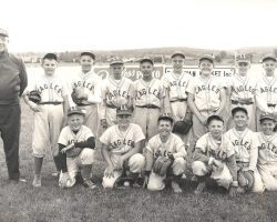 Eagles Little League team with coach John Newman, 1958. Eagles Little League team with coach John Newman, 1958.