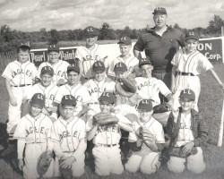 Eagles Little League team with coach John Newman, 1957. Eagles Little League team with coach John Newman, 1957.